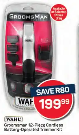 Pick n Pay WAH Groomsman Cordless Battery-Operated Trimmer Kit offer