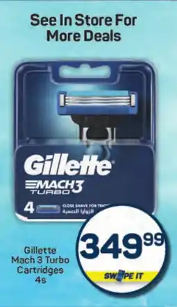 Pick n Pay Gillette Mach 3 Turbo Cartridges offer