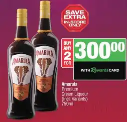 Spar Tops AMARULA offer