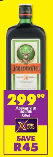 Shoprite JÄGERMEISTER LIQUEUR 750ml offer