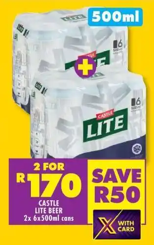 Shoprite CASTLE LITE BEER offer