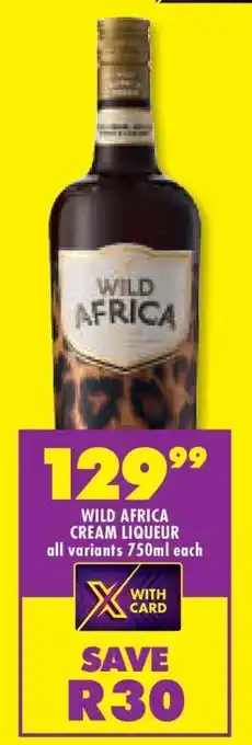 Shoprite Wild Africa Cream Liqueur offer