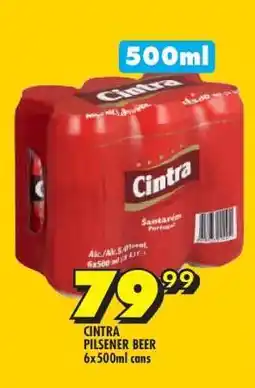 Shoprite CINTRA PILSENER BEER offer