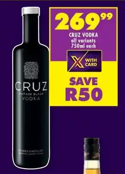 Shoprite Cruz Vodka offer