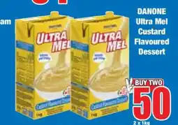Boxer DANONE ULTRA MEL CUSTARD FLAVOURED DESSERT offer