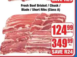 Boxer Fresh Beef Brisket / Chuck / Blade / Short Ribs (Class A) offer