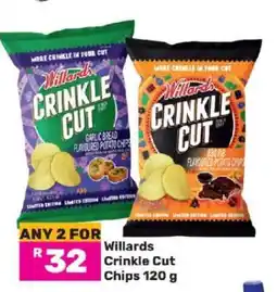 Game Willards Crinkle Cut Chips 120 g offer