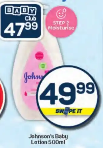 Pick n Pay Johnson's Baby Lotion offer