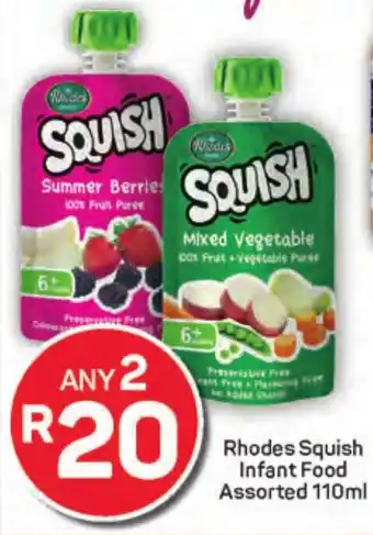 Pick n Pay Rhodes Squish Infant Food Assorted offer