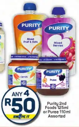Pick n Pay Purity 2nd Foods or Puree offer