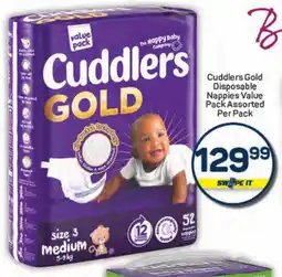 Pick n Pay Cuddlers Gold Disposable Nappies Value Pack Assorted offer