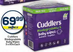 Pick n Pay Cuddlers Biodegradable Baby Wipes offer