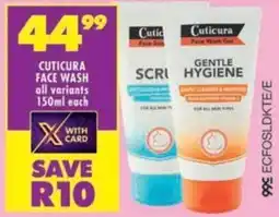 Shoprite Cuticura face wash all variants offer