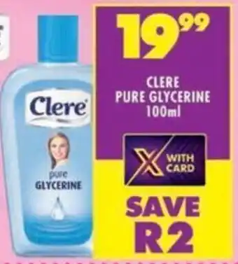 Shoprite Clere pure glycerine offer