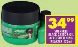 Shoprite Sofnfree black castor oil afro softening relaxer offer