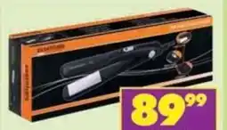 Shoprite Essentials black broad plate hair straightener offer