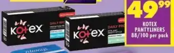 Shoprite Kotex pantyliners offer