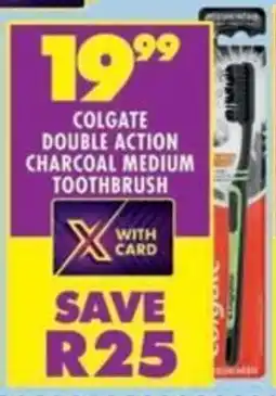 Shoprite Colgate double action charcoal medium toothbrush offer
