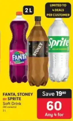 Makro FANTA, STONEY or SPRITE Soft Drink offer
