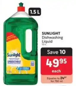 Makro SUNLIGHT Dishwashing Liquid offer