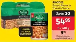 Makro RHODES Baked Beans in Tomato Sauce offer