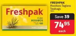 Makro FRESHPAK Rooibos Tagless Teabags offer