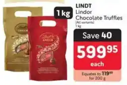 LINDT Lindor Chocolate Truffles