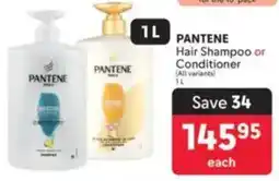 Makro PANTENE Hair Shampoo or Conditioner offer