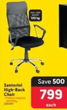 Makro Santorini High-Back Chair offer