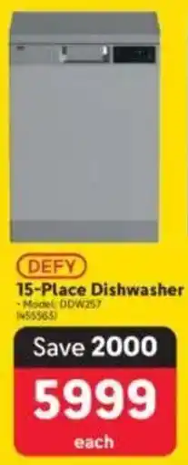 Makro DEFY 15-Place Dishwasher offer