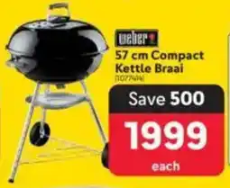 Makro Weber 57 cm Compact Kettle Braai offer