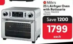 Makro Milex Airfryer Oven with Rotisserie offer