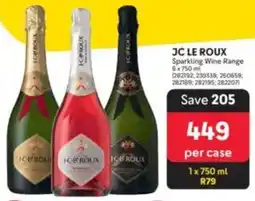 Makro JC LE ROUX Sparkling Wine Range offer