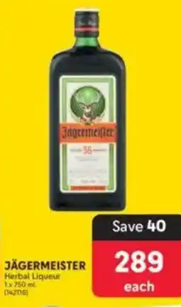 Makro JÄGERMEISTER Herbal Liqueur offer