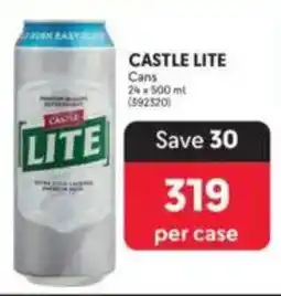 Makro CASTLE LITE Cans offer