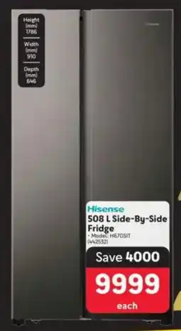 Makro Hisense Side-By-Side Fridge offer
