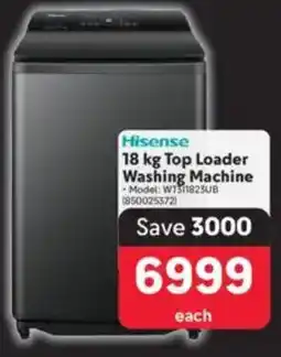 Makro Hisense Top Loader Washing Machine offer