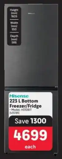 Makro Hisense Bottom Freezer/ Fridge offer