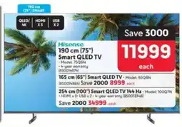 Makro Hisense 190 cm 75" Smart QLED TV offer