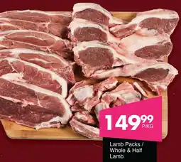 Save Hyper Lamb Packs/ Whole & Half Lamb offer