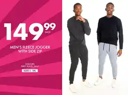 Save Hyper Men's fleece jogger with side zip offer