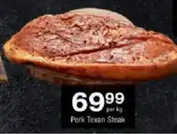Checkers Pork Texan Steak offer
