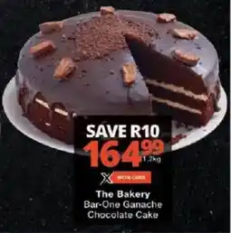 Checkers The Bakery Bar-One Ganache Chocolate Cake offer