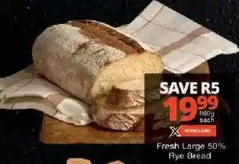 Checkers Fresh Large 50% Rye Bread offer