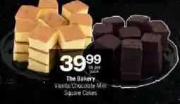 Checkers The Bakery Vanilla/ Chocolate Mini Square Cakes offer