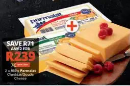 Checkers Parmalat Cheddar/ Gouda Cheese offer