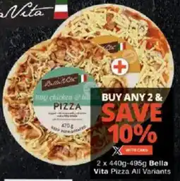 Checkers Bella Vita Pizza All Variants offer