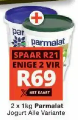 Checkers Parmalat Yoghurt All Variants offer