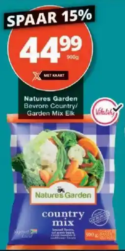 Checkers Natures Garden Bevrore Country/ Garden Mix Elk offer