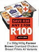 Checkers Farmer Brown Crumbed Chicken Breast Fillets All Variants offer